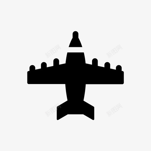 飞机喷气式飞机军用飞机图标svg_新图网 https://ixintu.com 军用飞机 喷气式飞机 飞机