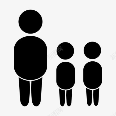 父亲家庭幸福图标图标