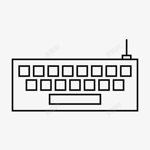 键盘硬件打字图标svg_新图网 https://ixintu.com 工作 打字 技术 硬件 键盘