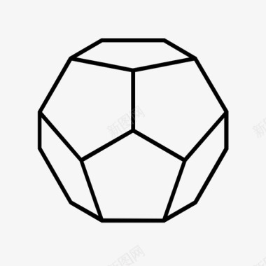 五角多边形球蜜蜂图标图标