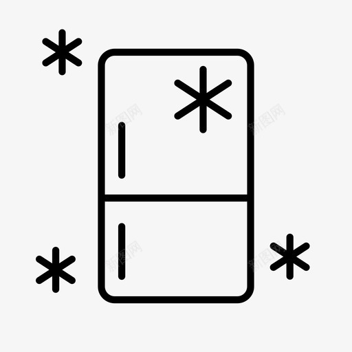 冰箱冷却图标svg_新图网 https://ixintu.com 冰箱 冷却