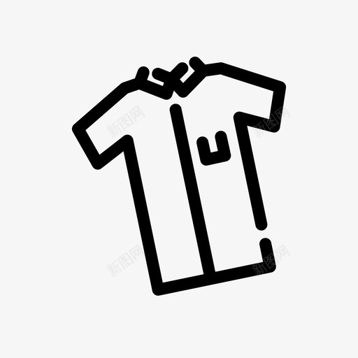 短袖衬衫服装时尚图标svg_新图网 https://ixintu.com 时尚 服装 短袖衬衫