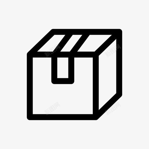 包装盒搜索引擎优化图标svg_新图网 https://ixintu.com 包装盒 搜索引擎优化