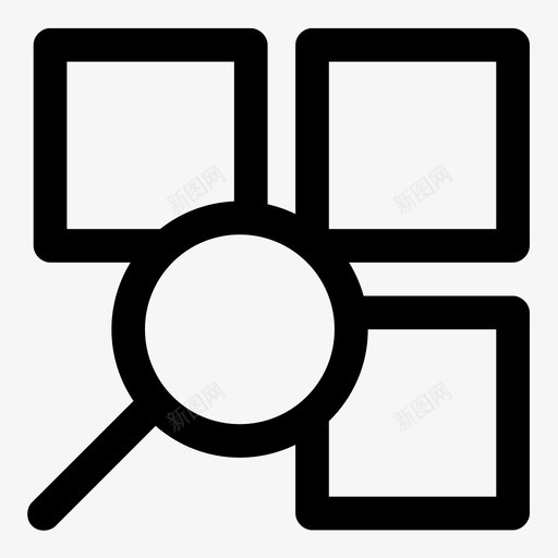 搜索应用程序android放大镜图标svg_新图网 https://ixintu.com android 手机 搜索应用程序 放大镜