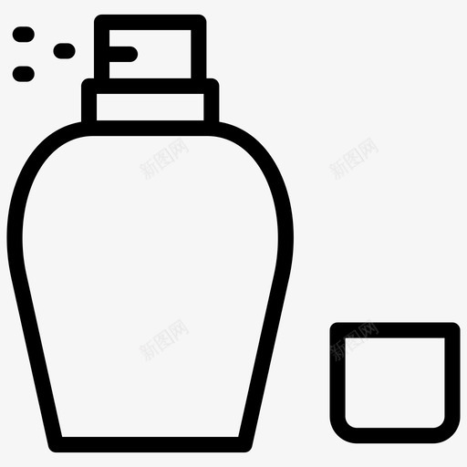 化妆喷雾美容化妆品图标svg_新图网 https://ixintu.com 化妆品 化妆喷雾 精华液 美容