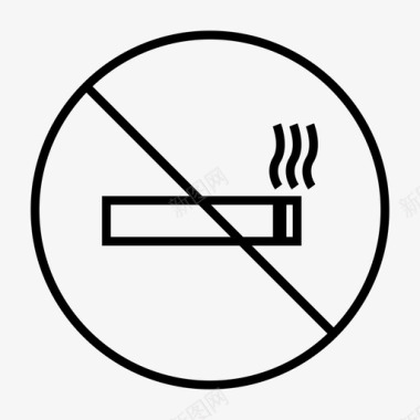 禁止吸烟危险污染图标图标