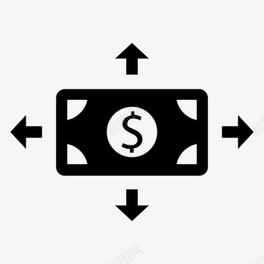 汇款财务货币交易图标图标