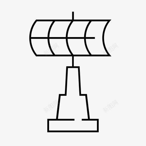 雷达调度员航班图标svg_新图网 https://ixintu.com 机场标志灯 监视器 航班 调度员 雷达 飞行雷达