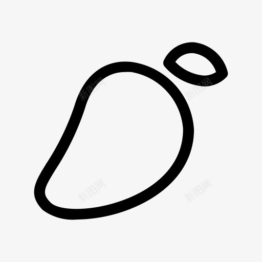 芒果食物水果图标svg_新图网 https://ixintu.com 多汁 水果 水果系列 芒果 食物
