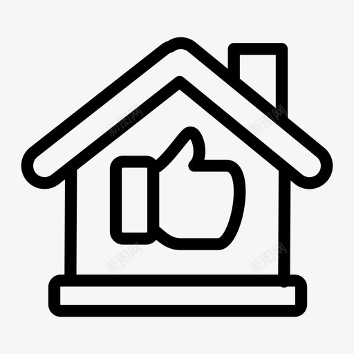 好的房屋评估良好的房屋评估财产图标svg_新图网 https://ixintu.com 好的房屋评估 房地产 竖起大拇指 良好的房屋评估 财产