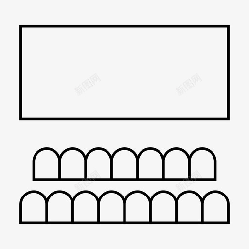 电影院观众电影图标svg_新图网 https://ixintu.com 剧院 电影 电影院 观众