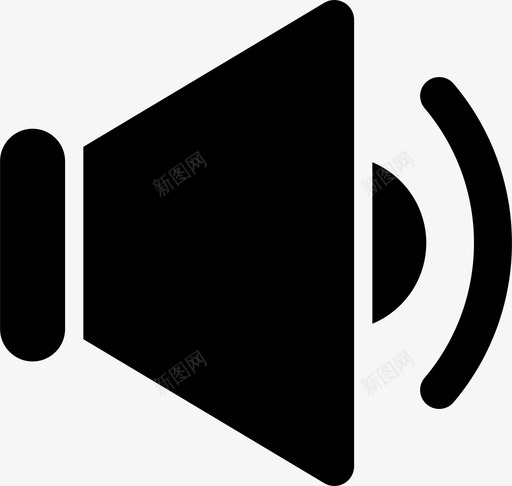 扬声器音频接口图标svg_新图网 https://ixintu.com ui图标设置为实心 声音 多媒体 扬声器 接口 音量 音频