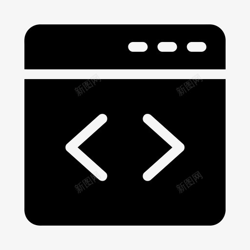 网站开发编码编程图标svg_新图网 https://ixintu.com 源代码 编码 编程 网站开发 软件