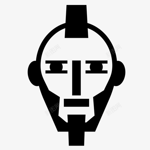 机器人头仿生机器人图标svg_新图网 https://ixintu.com 仿生 机器人 机器人头 玩具 脸
