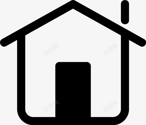 家住所小屋图标svg_新图网 https://ixintu.com 住所 家 小屋 房地产 房子