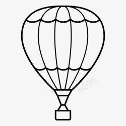 飞行的汽车热气球气球飞行器图标高清图片