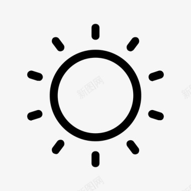 阳光气候炎热图标图标