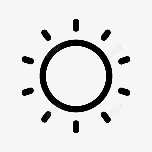 阳光气候炎热图标svg_新图网 https://ixintu.com 天气 气候 炎热 阳光