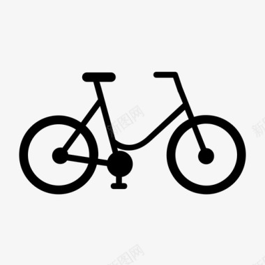 自行车城市骑行图标图标