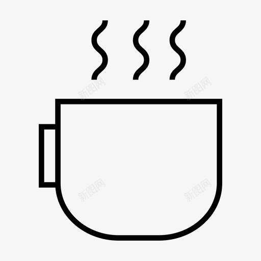 咖啡美味饮料图标svg_新图网 https://ixintu.com 咖啡 快餐 美味 饮料