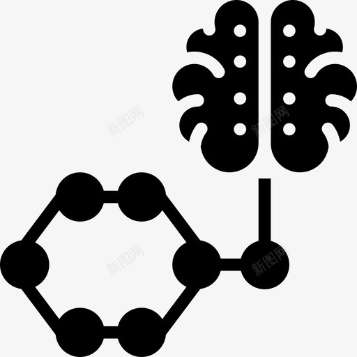 脑算法人工智能图标svg_新图网 https://ixintu.com 人工 人工智能实体 智能 机器 脑算法