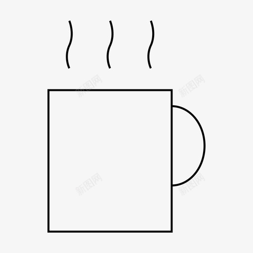 饮料咖啡热水图标svg_新图网 https://ixintu.com 休息 办公电话 咖啡 热水 饮料