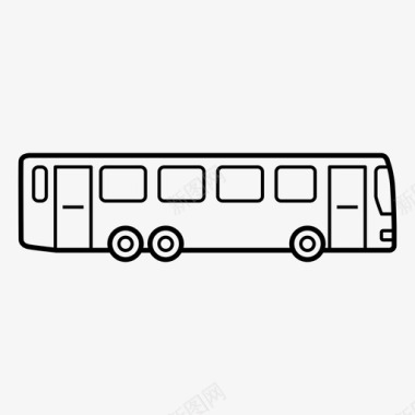 单层巴士巴士服务多巴士图标图标