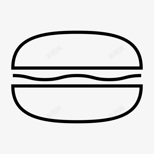 汉堡美味食物图标svg_新图网 https://ixintu.com 快餐 汉堡 美味 食物