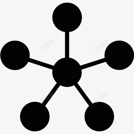 社区图表基础设施图标svg_新图网 https://ixintu.com 图表 基础设施 社区 组织 网络