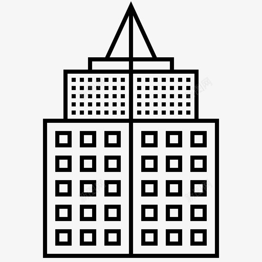 未来公寓建筑城市图标svg_新图网 https://ixintu.com 商务智能 城市 建筑 未来公寓 现代