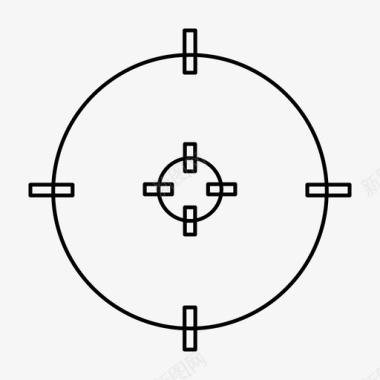 聚焦瞄准聚焦摄像机图标图标