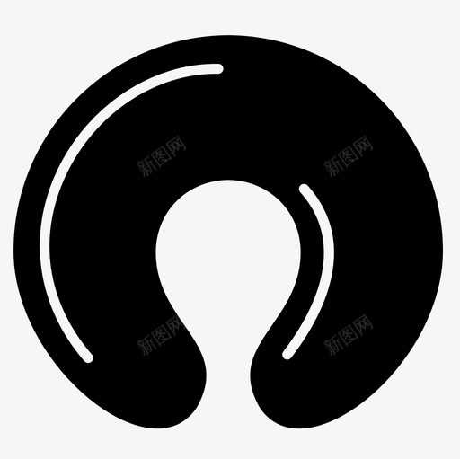 旅行枕舒适颈枕图标svg_新图网 https://ixintu.com 旅行枕 睡眠 舒适 颈枕