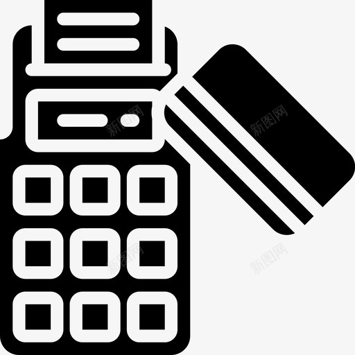 芯片和密码信用卡电子商务图标svg_新图网 https://ixintu.com 信用卡 支付 电子商务 芯片和密码