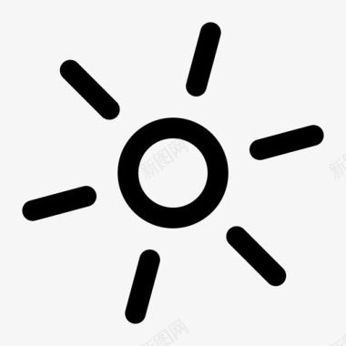 太阳晨曦阳光图标图标