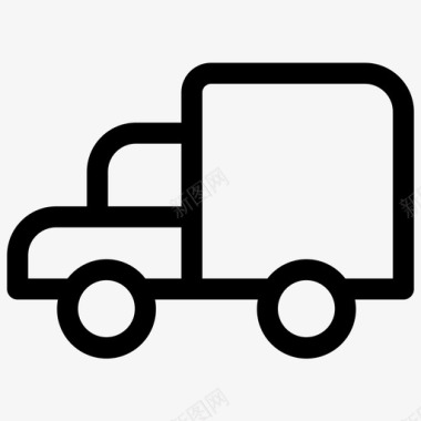 卡车货物重型车辆图标图标
