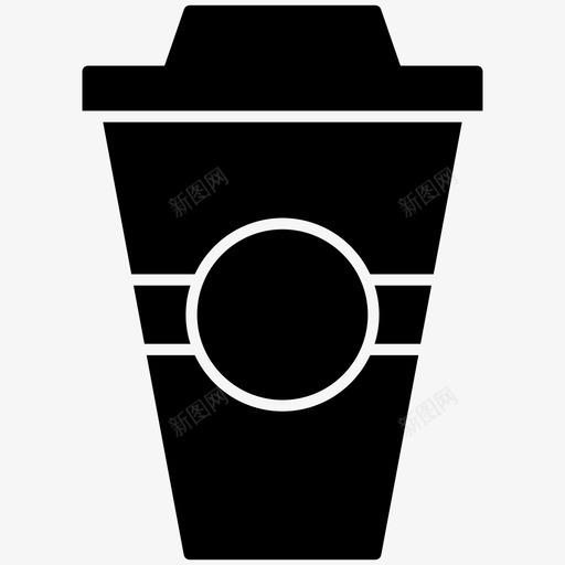 咖啡杯子马克杯图标svg_新图网 https://ixintu.com 即食 咖啡 固体食物 星巴克 杯子 马克杯
