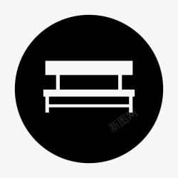座位圈椅子长凳位置图标高清图片