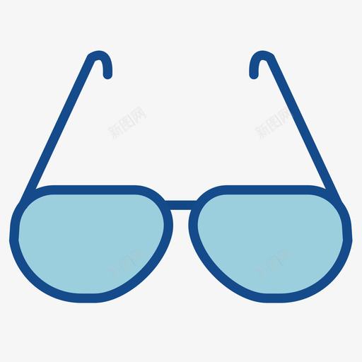 glassessvg_新图网 https://ixintu.com glasses 填充 多色 精美 圆润