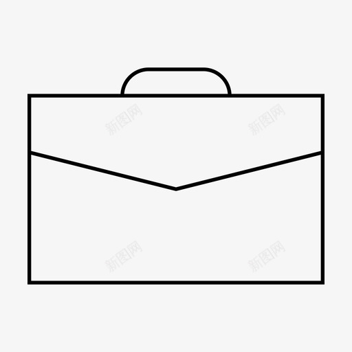手提箱包容量图标svg_新图网 https://ixintu.com 包 容量 手提箱 携带 艺术设计线 草案