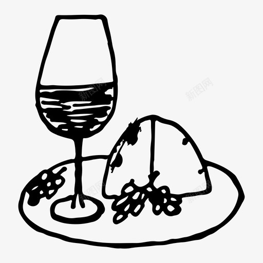 采购产品葡萄酒和点心葡萄酒和点心奶酪图标svg_新图网 https://ixintu.com 奶酪 手绘 葡萄 葡萄酒和点心 采购产品葡萄酒和点心