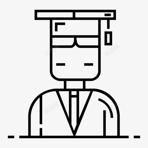 毕业学院学位图标svg_新图网 https://ixintu.com 大学 学位 学院 教育方法线图标集 文凭 毕业