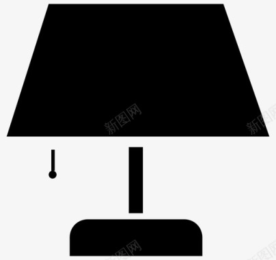 灯床头灯灯罩图标图标