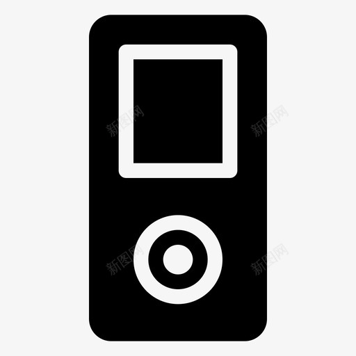 mp3播放器小工具ipod图标svg_新图网 https://ixintu.com ipod mp3播放器 固态设备 小工具 音乐播放器