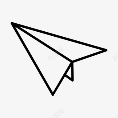 发送邮件飞机纸张图标图标