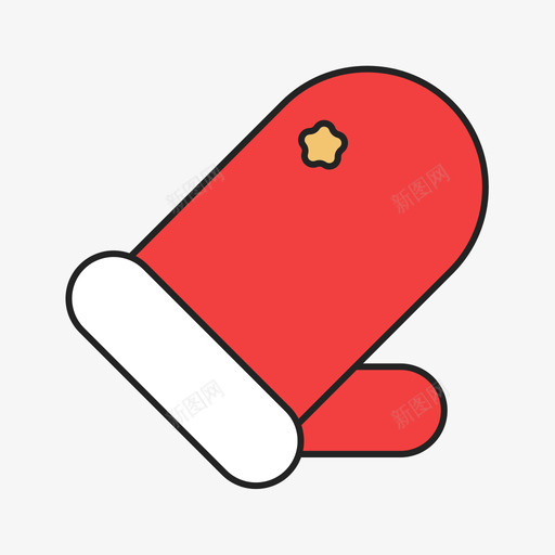 手套svg_新图网 https://ixintu.com 手套 7 填充 多色 可爱 精美