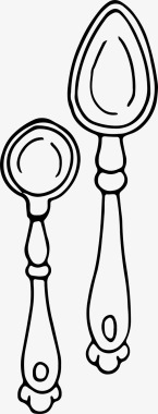 木勺烹饪餐具图标图标
