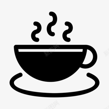 咖啡早餐卡布奇诺图标图标