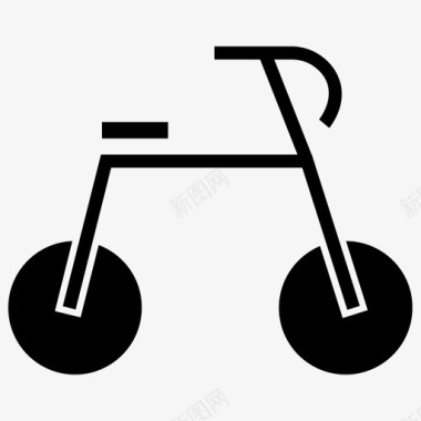 自行车骑自行车露营图标图标