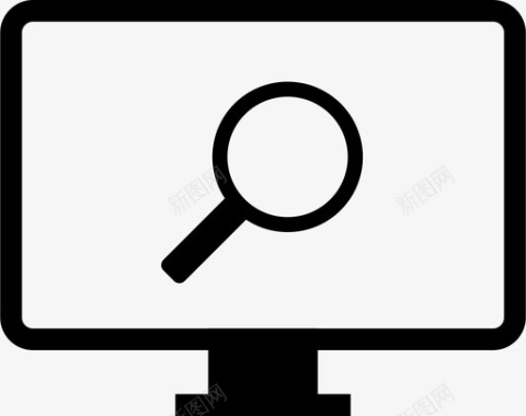 电脑搜索桌面显示器图标图标