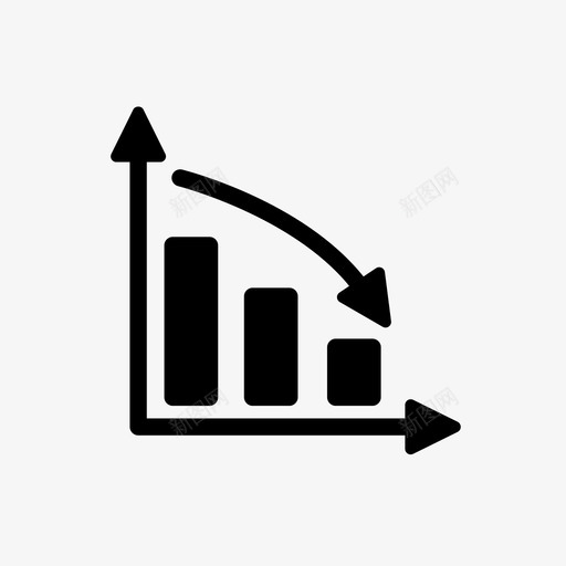 图表减少计划图标svg_新图网 https://ixintu.com 业务设置2 减少 图表 计划